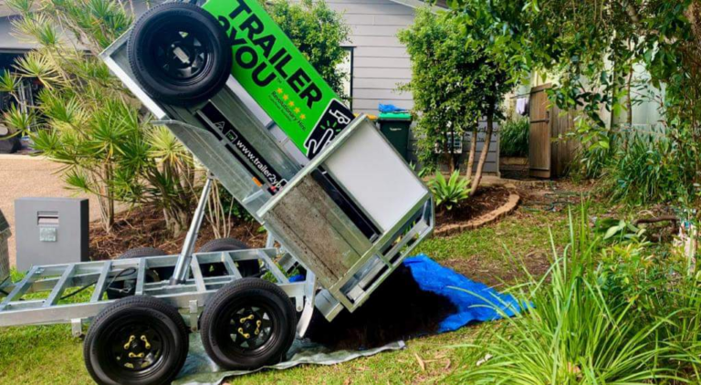 hydraulic tipping trailer hire