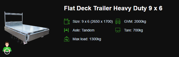 Heavy Duty Flat Deck Trailers 